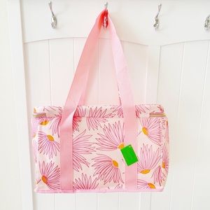 New! Kate Spade Pink Floral Insulated Cooler | Grocery Tote Bag | Picnic Bag
